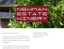Tablet Screenshot of newmanestatewinery.com